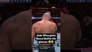 He gave Bruce Buffer his glasses 