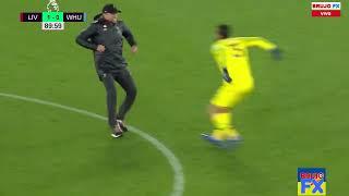 jurgen klopp reaction to luis diaz goal 2022