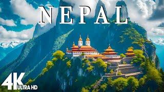 FLYING OVER NEPAL (4K UHD) - Relaxing Music Along With Beautiful Nature Videos - 4K Video HD