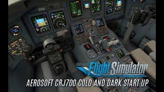 Microsoft Flight Simulator 2020: CRJ700 Cold and Dark Startup at KIAD Washington Dulles