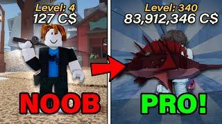 How we went from NOOB to pro in roblox FISCH... (Episode 2)