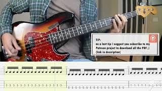 Linkin Park - Over Each Other BASS COVER + PLAY ALONG TAB + SCORE