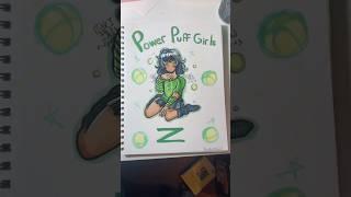 DRAWING BUTTERCUP FROM THE POWERPUFF GIRLS! #shorts #art