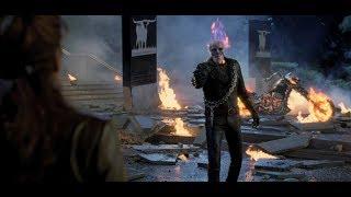 Полиция пытается остановить Призрачного гонщика \ Призрачный гонщик Ghost Rider