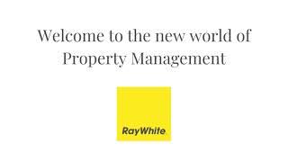 Property Management Ray White Upper North Shore