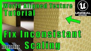 How To Make a World Aligned Texture (Material) in Unreal Engine 5 EASY & FAST — TUTORIAL — #ue5