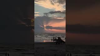 Soothing Cloudy Sunset at Varsoli Beach Alibag #kokan #travel #shorts