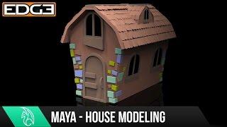 #3 Maya For Beginners - Model a Cartoon House Tutorial 1080p HD