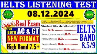 IELTS LISTENING PRACTICE TEST 2024 WITH ANSWERS | 08.12.2024