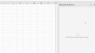 Excel Record actions #shorts #shortsvideo