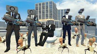 NEW RANGED CAMERA MAN AND BOOMBOX MAN ARMY VS SKIBIDI TOILET CONTROLLER-CRABS In Garry's Mod!