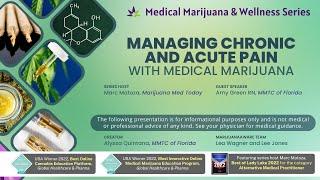 Managing Chronic & Acute Pain with Medical Marijuana- May 17th, 2023