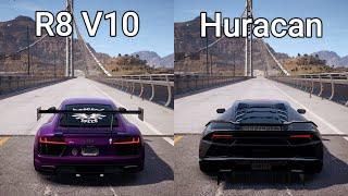 NFS Payback - Audi R8 V10 plus vs Lamborghini Huracan - Drag Race