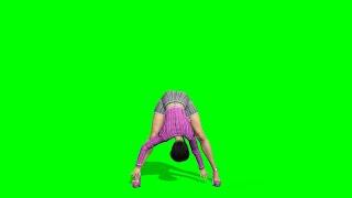 green screen pack girls chromakey dance walk shuffle №31