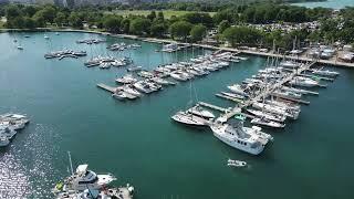 Montrose Harbor, Chicago - 4K Drone Video