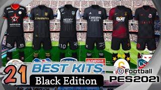 21 BEST BLACK KITS PES 2021 MOBILE