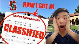 REVIEWING MY STANFORD ADMISSIONS FILES!!! Admissions files and full application RELEASED!