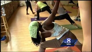 African yoga being taught Lancaster