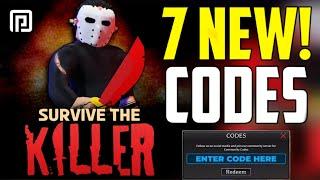 *NEW* ALL WORKING CODES FOR SURVIVE THE KILLER IN 2024! ROBLOX SURVIVE THE KILLER CODES