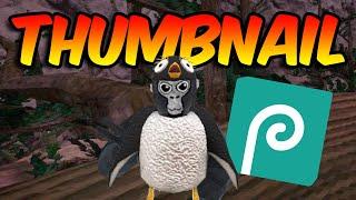 How to make the BEST gorilla tag thumbnails for free (photopea)