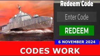 *CODES* [WARSHIP!] Military Tycoon ROBLOX | NOVEMBER 6, 2024