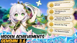 Genshin Impact 3.6 ALL HIDDEN ACHIEVEMENTS Full Guide | Genshin Impact