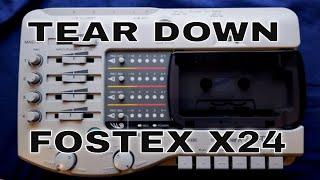 Fostex X24 | Tear down | cassette 4 track recorder