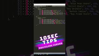 10 SEC Tips - Sublime Text Shortcuts - Multiline Cursors #shorts