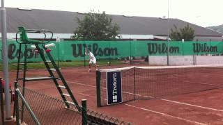 Anders Lindgren spelar Veteran SM i tennis i Båstad