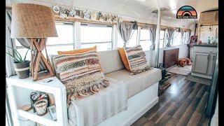 Couple Sells House & Builds A School Bus Conversion In 4 Months Costing Under $16k