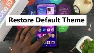 How To Restore Default Theme On Xiaomi Redmi Note 10 Pro