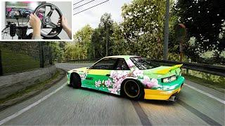 S13 Drifting Happogahara Touge (Max Graphics) | Assetto Corsa