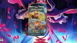 Lorcana Azurite Sea Starter Deck Opening