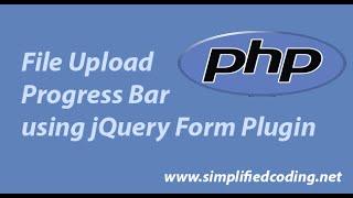 File Upload Progress Bar using jQuery Form Plugin - Demo