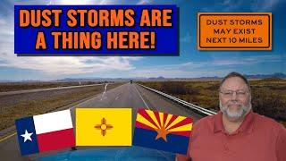 DUST STORMS ARE A THING In The Southwest | My OTR Trucking Adventure