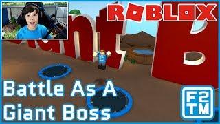 WHEN GIANT BACON HAIRS ATTACK!!! Roblox Battle As A Giant Boss