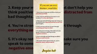 if you are an overthinker #motivation #youtubeshorts