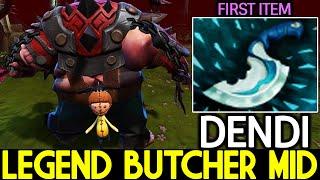 DENDI [Pudge] Legend Butcher Mid First Item Blink Dagger Dota 2