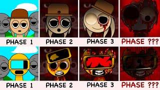 Incredibox Sprunki comparison Battle | Sprunki PHASES BATTLE (Tunner vs  Garnold)