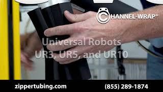 Channel Wrap® (PFR) - A Universal Robots (UR3, UR5 & UR10) Velcro Wrap-Around Cable Management