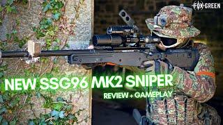 Novristch SSG96 MKII Airsoft Sniper Rifle (Review + GamePlay)