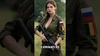 WOMEN SOLDIER IN UZBEKISTAN  #soldier #army #britishsoldier #warrior #military #womanpower #love