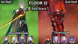 Alhaitham Quickbloom + Diluc Overload | 5.2 Spiral Abyss Floor 12 9 Star | Genshin Impact