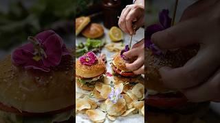 Tuna Steak Burgers with Dill Mayo Coleslaw #food