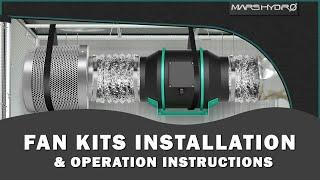 Mars Hydro Inline Fan & Filter Kits Installation | Instruction | Tent Setup | Controller Operation