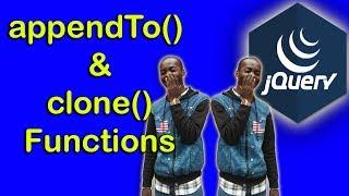 How to use appendTo and clone Function in jQuery