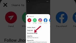 How to download pinterest picture in mobile gallery