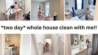 TWO DAY WHOLE HOUSE CLEAN // CLEAN WITH ME CLEANING MOTIVATION // Jessica Tull cleaning #midea