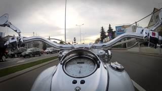 Yamaha Road Star 1700 short city trip GoPro 2 HD