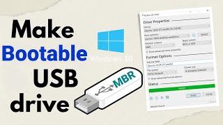 How to Make Bootable USB drive with Windows 10 using Rufus make bootable usb windows 10